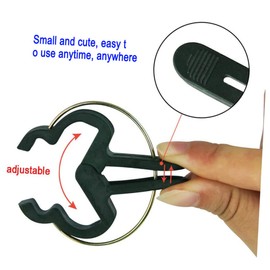 Totority 40pcs Plant Support Clips Flower Lever Loop Clips for Gardening Durable Plant Support Clamps Easy to Use for Straightening and Supporting Vines and Stems