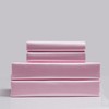 Satin Bed Linen Set 155 x 220 cm 3-Piece Pink