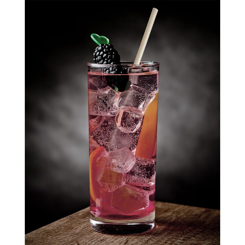 LowCarbonLife 100% Biodegradable Environmentally Friendly Sugar Cane Straws, 20 cm