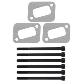 Create idea Set of 3 Silencer Gaskets with Silencer Screws Compatible with Husqvarna Chainsaw Models 340/345/346XP/350/351 Muffler Chainsaw Sleeve
