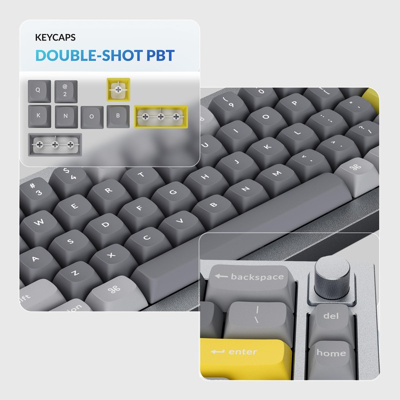 Keychron Q2 Wired 65% Mechanical Keyboard with Knob & RGB