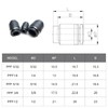 10PCS 1/4 OD Pneumatic Cap Style Plug Fitting, Push-to-Connect Air