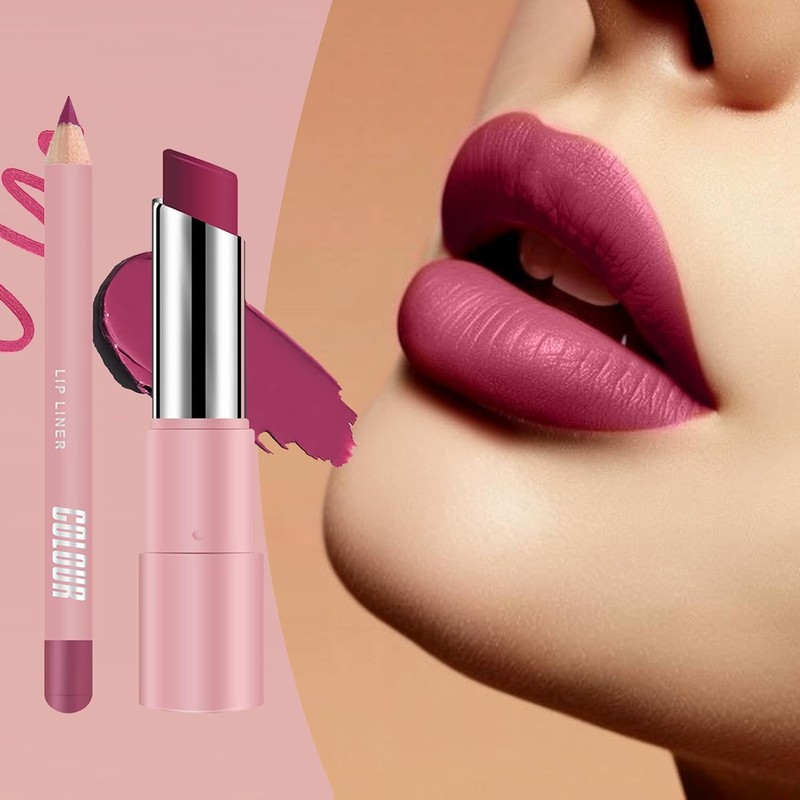 Bálsamo Labial Tintado Hidratante - Delineador de Labios de Tinte