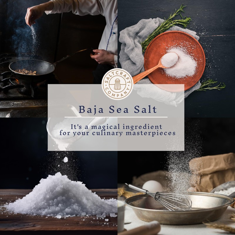 SALTCRAFT Baja Sea Salt – Fine Grain, Kosher Certified, 30%