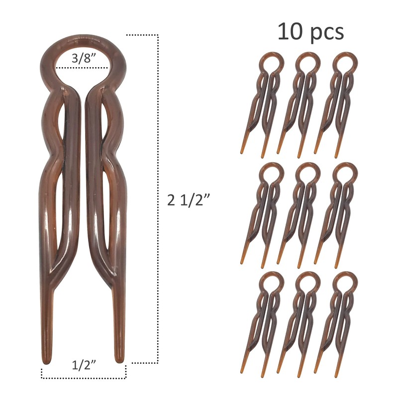 Good Hair Days Hair Pins - 2 1/2" Plastic, U-shaped