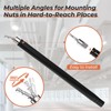 Swozzto 9/16" (12inch) Hollow Socket with 360° Rotatable 1/2" Impact
