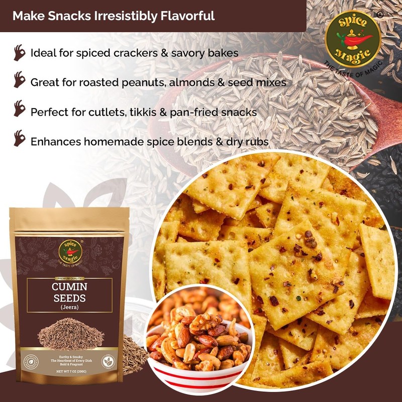 Spice Magic Cumin Seeds I 7 Oz (200 g) I