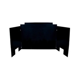 RH Peterson Co. Contemporary Three Panel Black Porcelain Fyreback - 18 Inch