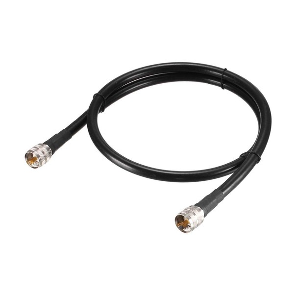 sourcing map Coaxial Jumper Cable UHF Plug PL-259 to UHF
