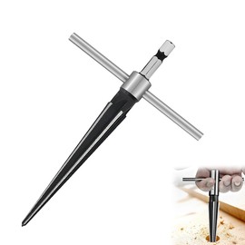 Guitar Bridge Pin Hole Hand Reamer, T Handle Taper Hex Reamer, Handle Drilling Tool for Instrument 3-13mm,1/8-1/2 Inch