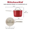 KitchenAid Hard Anodized Ceramic Nonstick Cookware Sauce Pan with Lid,