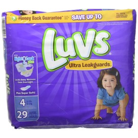 Luvs with Ultra Leakguards, Size 4 Diapers, 29 ea