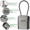 Key Lock Box, [New Version] [Flexible Rope] Diyife Portable Outdoor