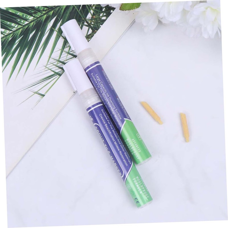 DOITOOL Grout Tile Pen Kit 4pcs White Rejuvenate Grout Restorer