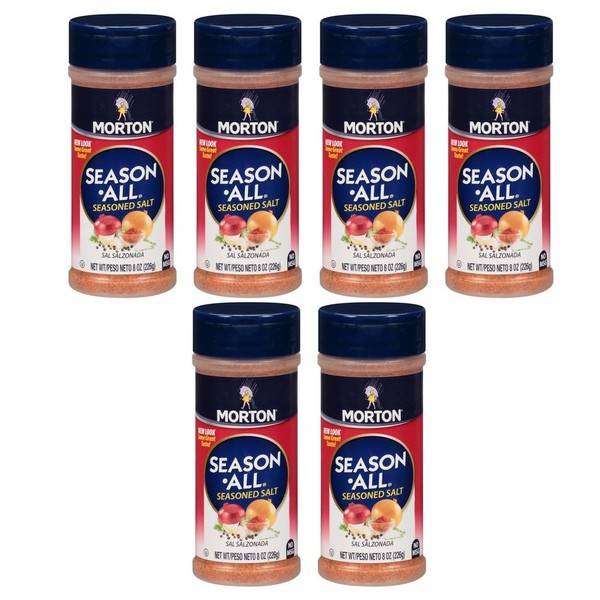 Morton Season All Seasoned Salt, 8 oz (Pack of 6)