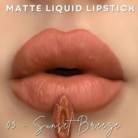 Labial Matte Liquid Lipsckfarmasi Color Sunset Breeze                                                                                                 