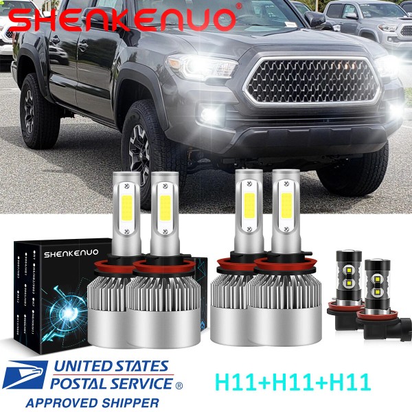 SHENKENUO For Toyota Tacoma 2016-2020 6000K LED Headlight Hi/Lo Beam