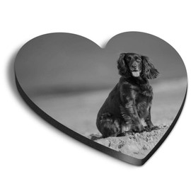 1 x Heart MDF Magnets - Cocker Spaniel Puppy Dog 35266
