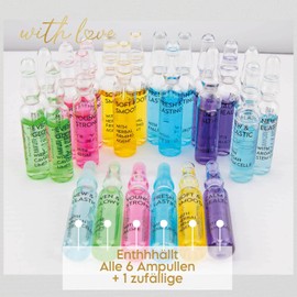 Hallingers Ampullen-Mix - 7er Set Beauty Ampullen - Maxl Hallinger Duftatelier Ampulle mit hochwertigem Serum (Set) - Ostergeschenke Osterkörbchen Ostereier & als Osterdeko | Geburtstag Glückwunsch Ja