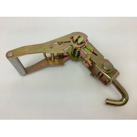 AutoHauler Supply Short Wide Ratchet Handle with Bolt-on Swivel-J Finger Hook Ratchet Strap Buckle for 2 inch Wide Straps, Wrecker, Tow Truck, Wheel Lift, Dynamic, 3,333 lb Safe WLL (6)