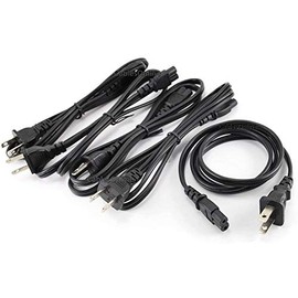 CablesOnline, 5-Pack 3ft 2-Prong Figure-8 Replacement Non-Polarized Computer Power Cord Cable, (PC-10703-5)