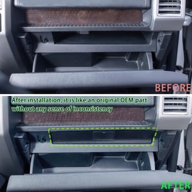 RAVOTOM Glove Box Organizer Compatible with 2015-2020 Ford F150 Accessories Interior Glove Storage Drawer Compartment Organizer Tray ABS Materials