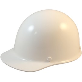 Texas America Safety Company Custom Skullgard Cap Style Size Small Hard Hat with Ratchet Suspension and Tote - White