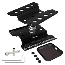 Hobby Fans RC Car Repair Station Repair Stand RC Mounting Platform Work Stand 360 Degree Rotation Lifting or Lowering and Screw Tray for 1/8 1/10 1/12 1/16 1/18 RC Car Truck Buggy