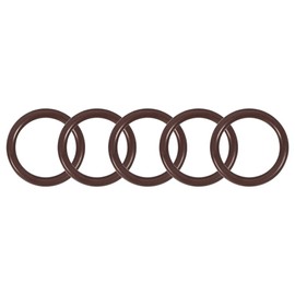 sourcing map Pack of 5 Fluororubber O-Rings 20 mm OD 15 mm ID 2.5 mm Width Metric FKM Seal