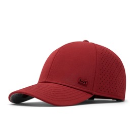 melin A-Game Icon Hydro, Red, Performance Snapback Hat, Water-Resistant Baseball Cap for Men & Women, Small