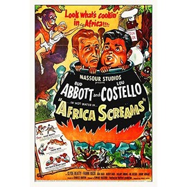 Abbott and Costello - Africa Screams Horizontal by Hollywood Photo Archive -