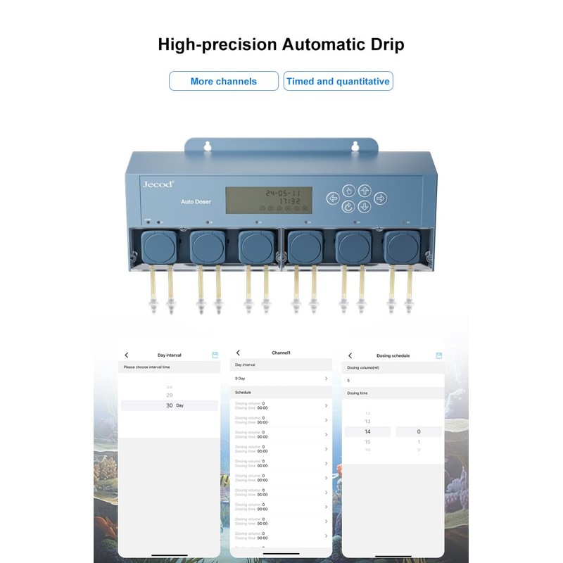 Jecod Jebao Doser 5.6 Bluetooth 6-Channel Auto Dosing Pump for