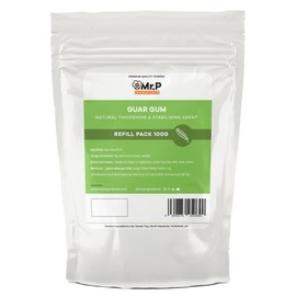Mr.P Ingredients Guar Gum 100g Powder Thickener and Stabiliser Agent Vegan Vegetarian Halal Kosher Gluten Free Resealable Pouche