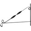 COM-FOUR® 2x wall bracket made of powder-coated steel for hanging
