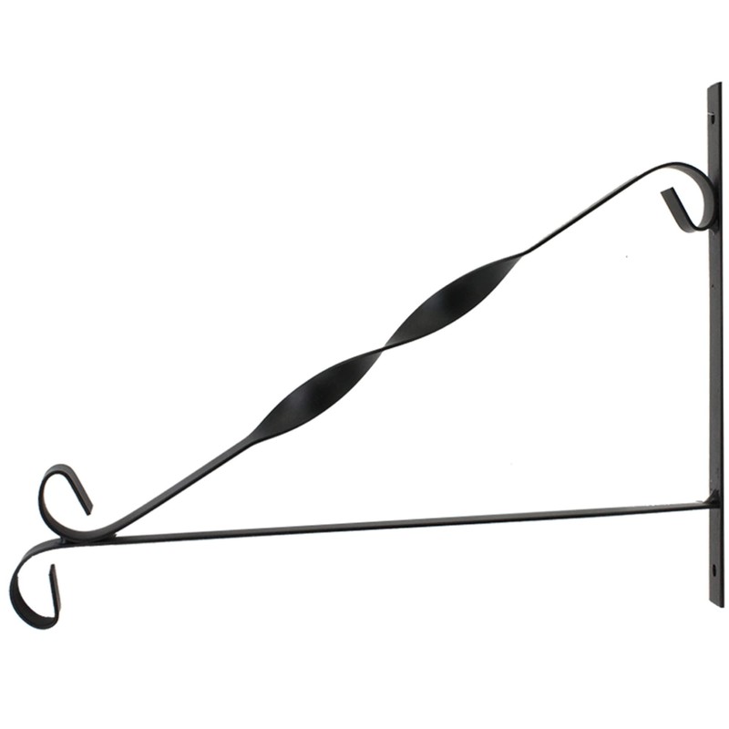 COM-FOUR® 2x wall bracket made of powder-coated steel for hanging