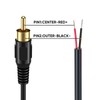 CableCreation RCA to Speaker Wire Adapter, 2 Bare Wire Cables
