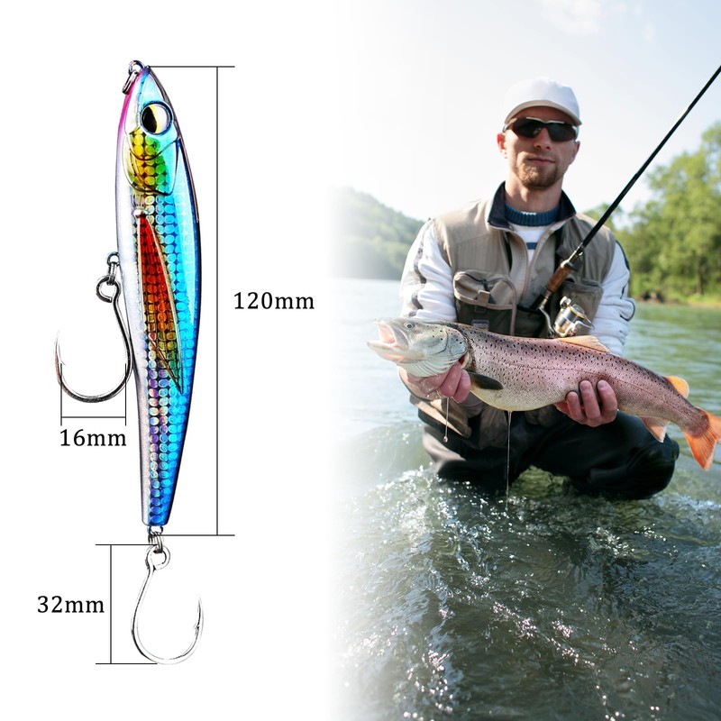 Meeresangeln Angelköder Long Cast Fisch kunstköder Raubfisch Köder Bionischer Fischköder