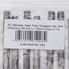 AHCA2 Stainless Steel Fully Threaded Hex Bolt (Setscrew) M8 8mm