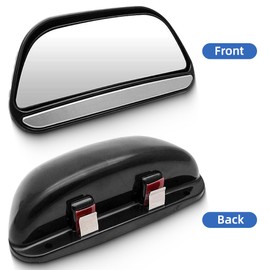 Blind Spot Mirrors, Adjustable Car Auxiliary Universal Wide Angle Mirror for Universal Cars with Double-sided tape + Snap-in type
