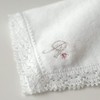 Sofisti Initial Lace Towel Handkerchief White Lady Ladies Hand Towel