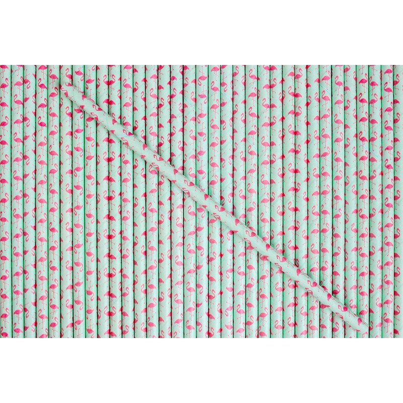 Emartbuy Pack of 75 pcs Paper Straws Disposable Paper Drinking