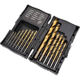 Premium Tapered Carbide Drill Bits - Set of 10 High-Performance Tools for Precision Drilling in Metal, Wood, Plastics, and Composites, Ideal for Professional and DIY Projects