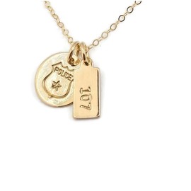 Police Badge Necklace, Police Officer Badge Necklace, Badge Pendant Necklace, Law Enforcement Jewelry