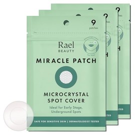 Rael Miracle Microcrystal Spot Cover - Hidrocoloide, parches de acné con aceite de árbol de té, etapa temprana (27 unidades)
