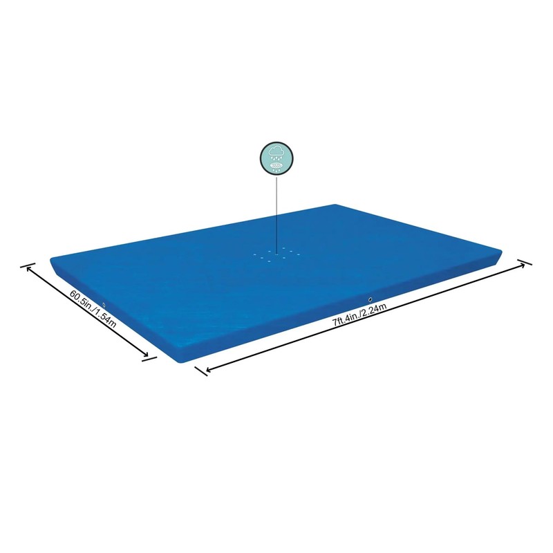 Bestway® 7'3" x 59"/2.21m x 1.50m Rectangle Pool Cover
