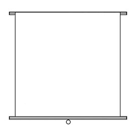Geyer Instructional Products 250500 Pull Down Dry Erase Chart, Plain