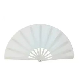 Oriental Abanico Pericón Grande Artístico, Color Negro, 10 Piezas