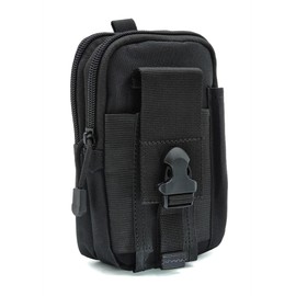 TacFirst Molle Bag T195 Belt Bag EDC Pouch Organiser (Black, 0.95L)