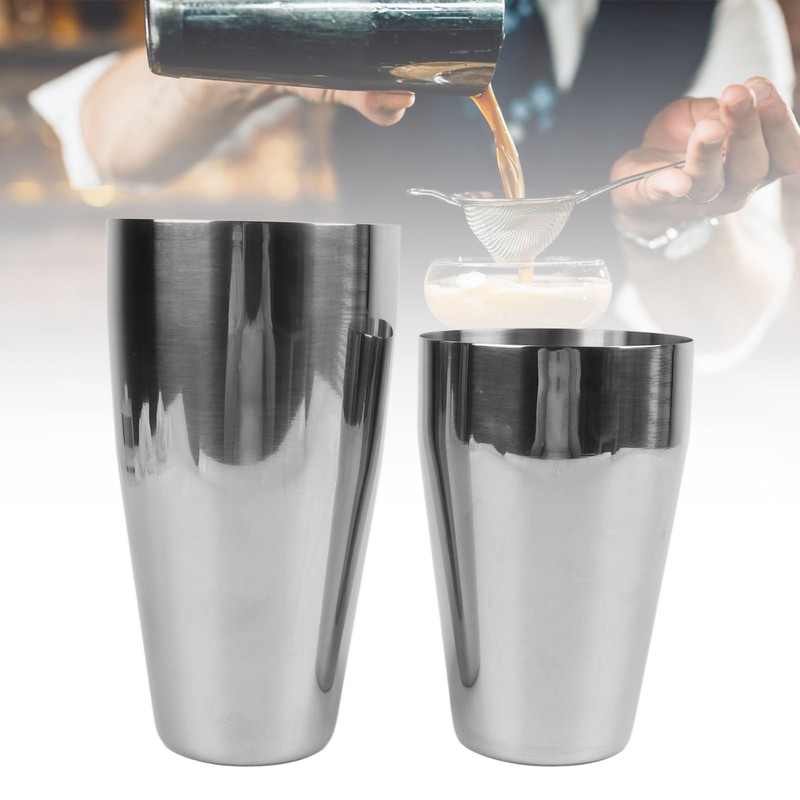 Shaker Cocktail Tin 2 Layer 800 and 600ml Well Sealed