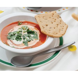 Harfield Antibacterial Blue Rimmed Bowls 17.3cm (Pack of 2) HQ Unbreakable Polycarbonate Plastic